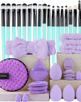 20-Piece Eye Shadow Makeup Brush Set – Soft Bristle Eyebrow & Eyeliner Brushes