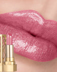 Luxurious Hollow Out Lipstick – Matte Pearlescent Glitter Velvet Waterproof Lip Gloss