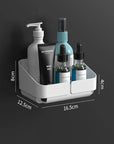 No-Drill Bathroom Shower Shelf – Wall-Mounted Shampoo & Spice Rack Organizer