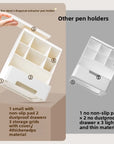 Acrylic Makeup Organizer & Brush Holder – Vanity Countertop Cosmetic Storage