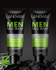 Men's Volcanic Mud Face Wash – Deep Pore Cleansing Oil Control & Exfoliating