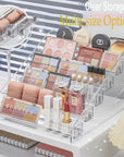 Transparent Storage Box Makeup Organizer Cosmetic Display Case Jewelry Organizer Desktop Holder Clear Makeup Organizer