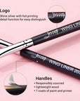 Jessup Ultra-Thin Eyebrow Brush – Precision Tapered Lash Line Makeup Brush (S142)