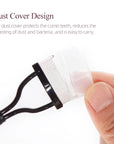 Black Pink Eyelash Curler & Lash Separator – Foldable Mascara Comb Beauty Tool