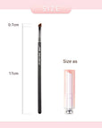Jessup Ultra-Thin Eyebrow Brush – Precision Tapered Lash Line Makeup Brush (S142)