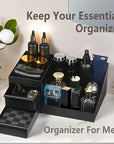 Bathroom Countertop Organizer with Drawers – Cologne & Perfume Stand for Dresser