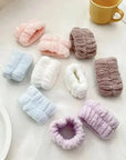 Face Wash Wristband & Headband Set – Absorbent Waterproof Wristbands for Women