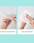 100-Count Disposable Cotton Face Towels – Soft Dry Cleansing Wipes for Skin Care