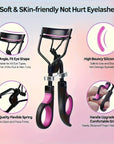 Women's Heavy-Duty Eyelash Curler – Ergonomic Contoured Handle with Long-Lasting Lift