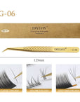 DIYDAY Anti-Slip Fiber Tip Eyelash Extension Tweezers – Precision Stainless Steel Tool