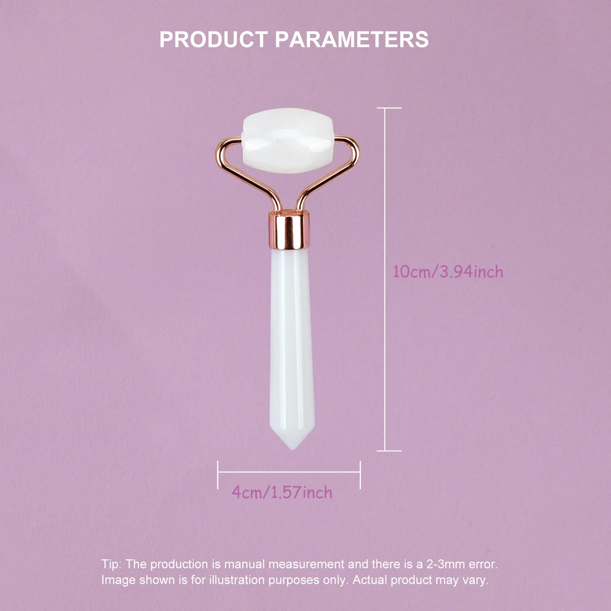 Natural Jade Eye &amp; Face Roller Massager – Mini Portable Skincare Tool