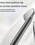 Heavy-Duty Stainless Steel Eyebrow & Facial Hair Tweezers – Sharp Tip Professional Gift