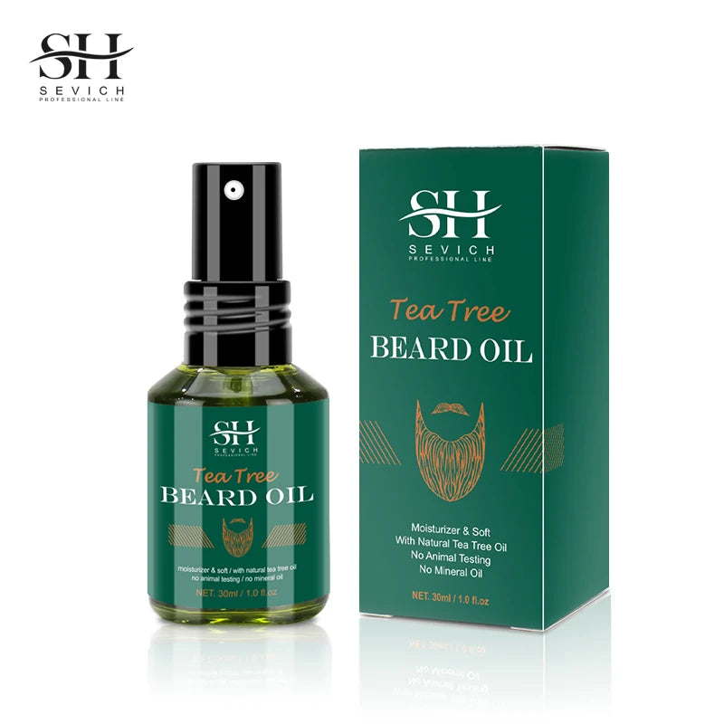 Tea Tree Beard Growth Kit – Thickening Oil, Conditioner &amp; Anti Hair Loss Treatment