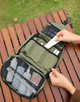 Large Foldable Hanging Toiletry Bag – Waterproof Travel Organizer