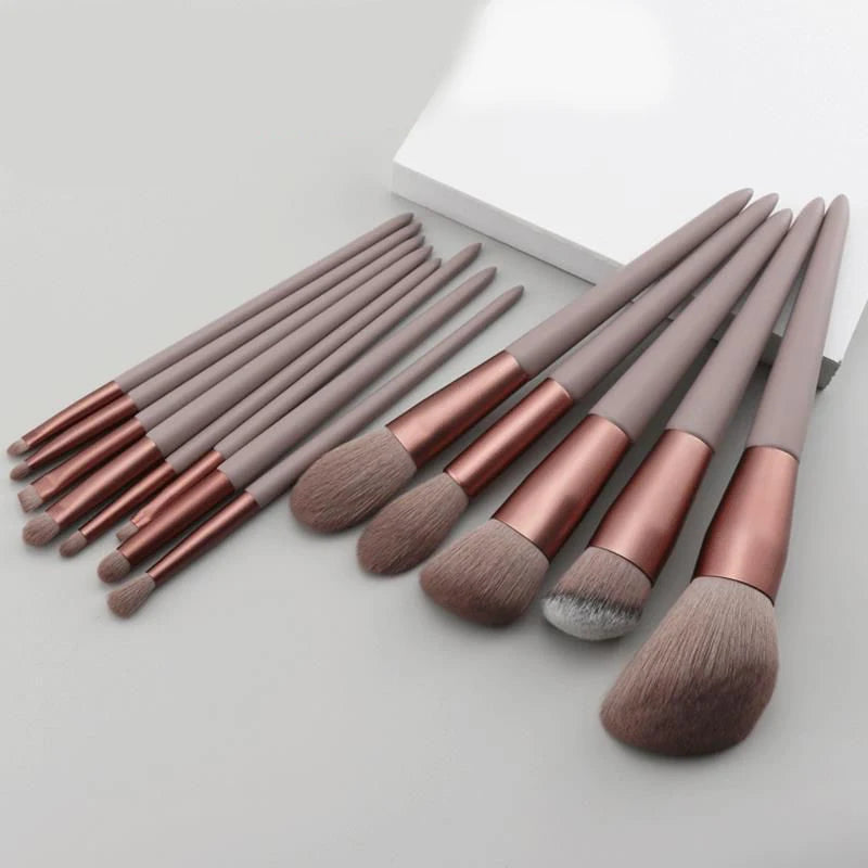 Professional Makeup Brush Set – Multi-Color Complete Cosmetic Brush Collection with Bag