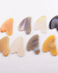 Grey Agate Jade Roller & Gua Sha Scraper – Natural Face & Body Massager