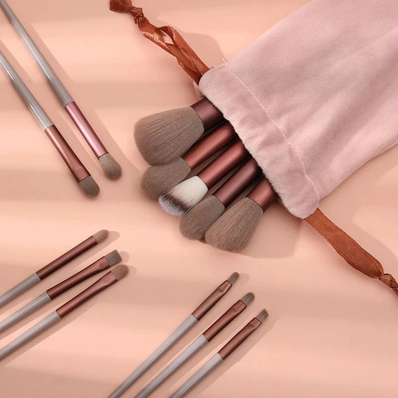 Professional Makeup Brush Set – Multi-Color Complete Cosmetic Brush Collection with Bag