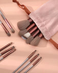Professional Makeup Brush Set – Multi-Color Complete Cosmetic Brush Collection with Bag