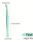 High-Precision Flat Mouth Eyelash Tweezers – Slender Ergonomic Grafting Tool for Under Eye & Chin