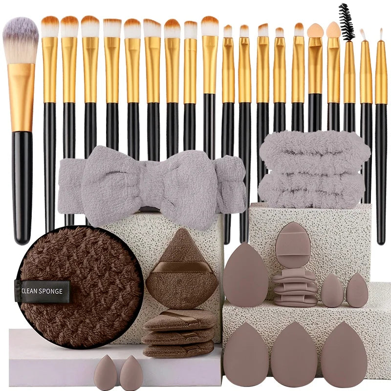20-Piece Eye Shadow Makeup Brush Set – Soft Bristle Eyebrow &amp; Eyeliner Brushes