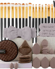 20-Piece Eye Shadow Makeup Brush Set – Soft Bristle Eyebrow & Eyeliner Brushes