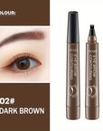 Waterproof Microblading Eyebrow Pencil –  4-Split Head Brow Pen in 5 Colors