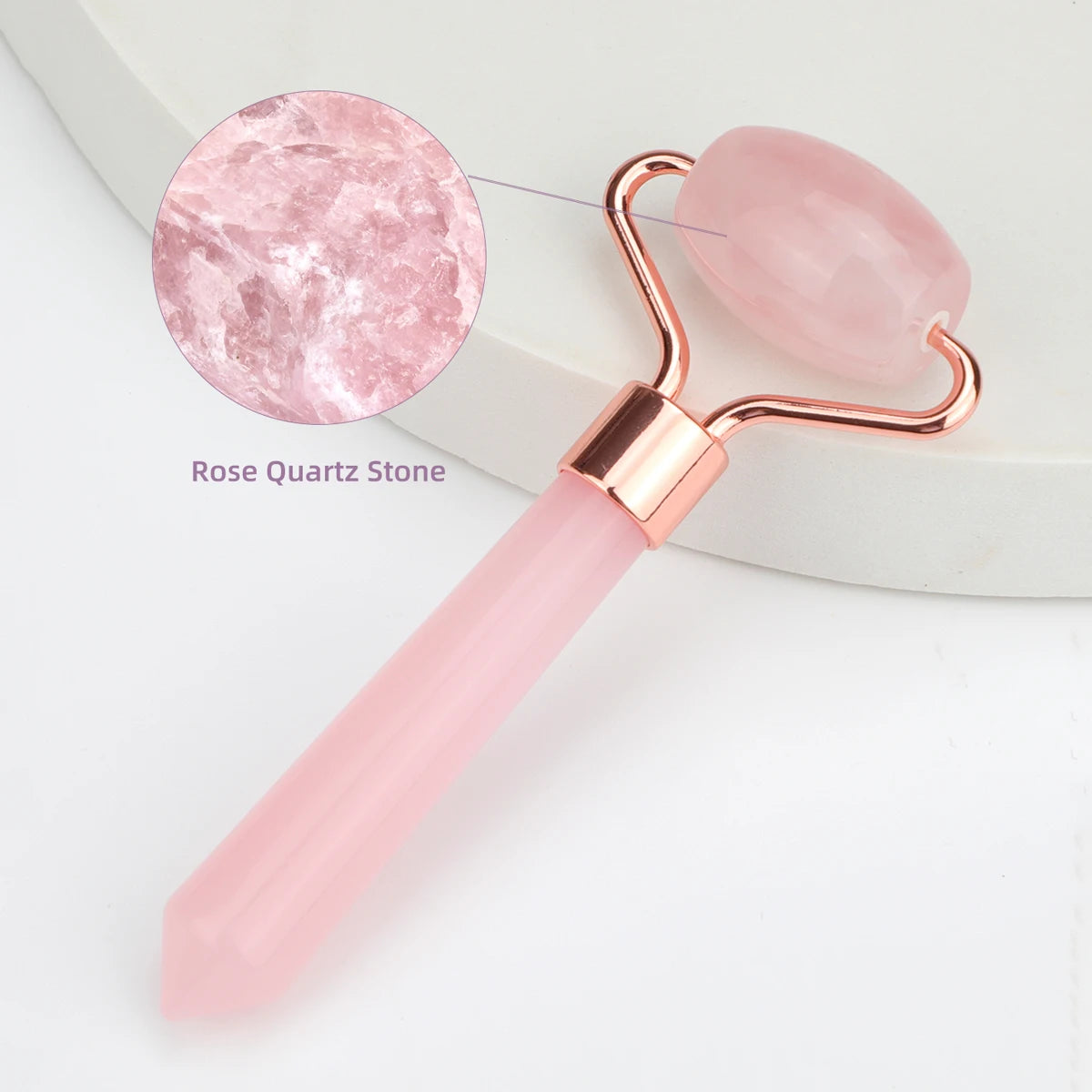 Natural Jade Eye &amp; Face Roller Massager – Mini Portable Skincare Tool