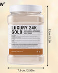 24K Gold Anti-Aging Jelly Face Mask Powder – Peel-Off Hydro Mask for Fine Lines & Dullness