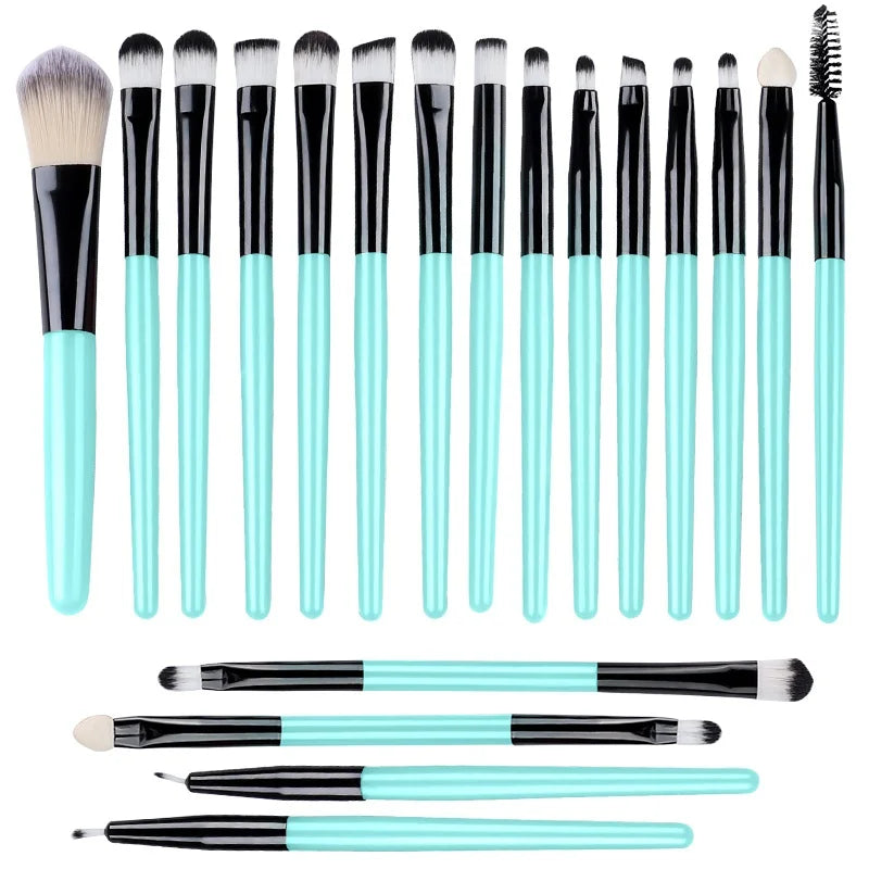20-Piece Eye Shadow Makeup Brush Set – Soft Bristle Eyebrow &amp; Eyeliner Brushes