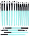 20-Piece Eye Shadow Makeup Brush Set – Soft Bristle Eyebrow & Eyeliner Brushes