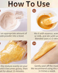 24K Gold Anti-Aging Jelly Face Mask Powder – Peel-Off Hydro Mask for Fine Lines & Dullness