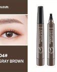 Waterproof Microblading Eyebrow Pencil –  4-Split Head Brow Pen in 5 Colors