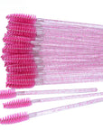 50-Pack Disposable Lash Spoolie Brushes – Wholesale Mascara Wands with Container Case