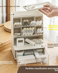 Acrylic Makeup Organizer & Brush Holder – Vanity Countertop Cosmetic Storage