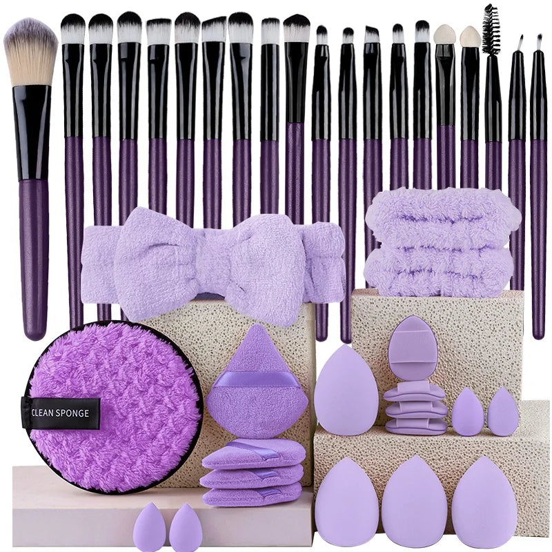 20-Piece Eye Shadow Makeup Brush Set – Soft Bristle Eyebrow &amp; Eyeliner Brushes