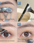 Sunflower Angled Fan-Shape Lash Brush – Fine Mascara & Natural Professional Beauty Tool