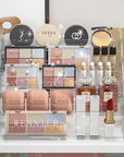 Transparent Storage Box Makeup Organizer Cosmetic Display Case Jewelry Organizer Desktop Holder Clear Makeup Organizer