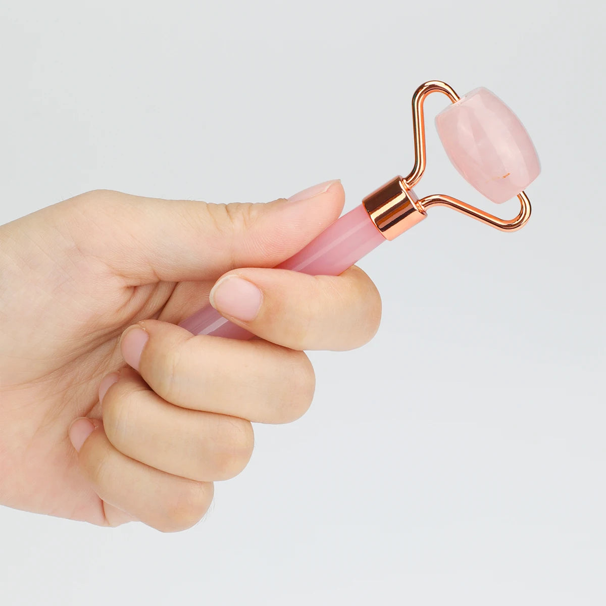 Natural Jade Eye &amp; Face Roller Massager – Mini Portable Skincare Tool