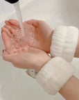 Microfiber Wrist Washband Belt – Absorbent Face Wash Wristband to Prevent Wetness