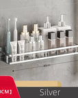 Bathroom Shower Storage Rack – 30-50cm Silver Space Aluminium Shampoo Holder Shelf