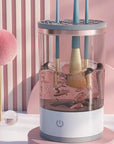 Automatic Rotating Makeup Brush Cleaner – Deep Cleaning One-Click Machine for All Brushes