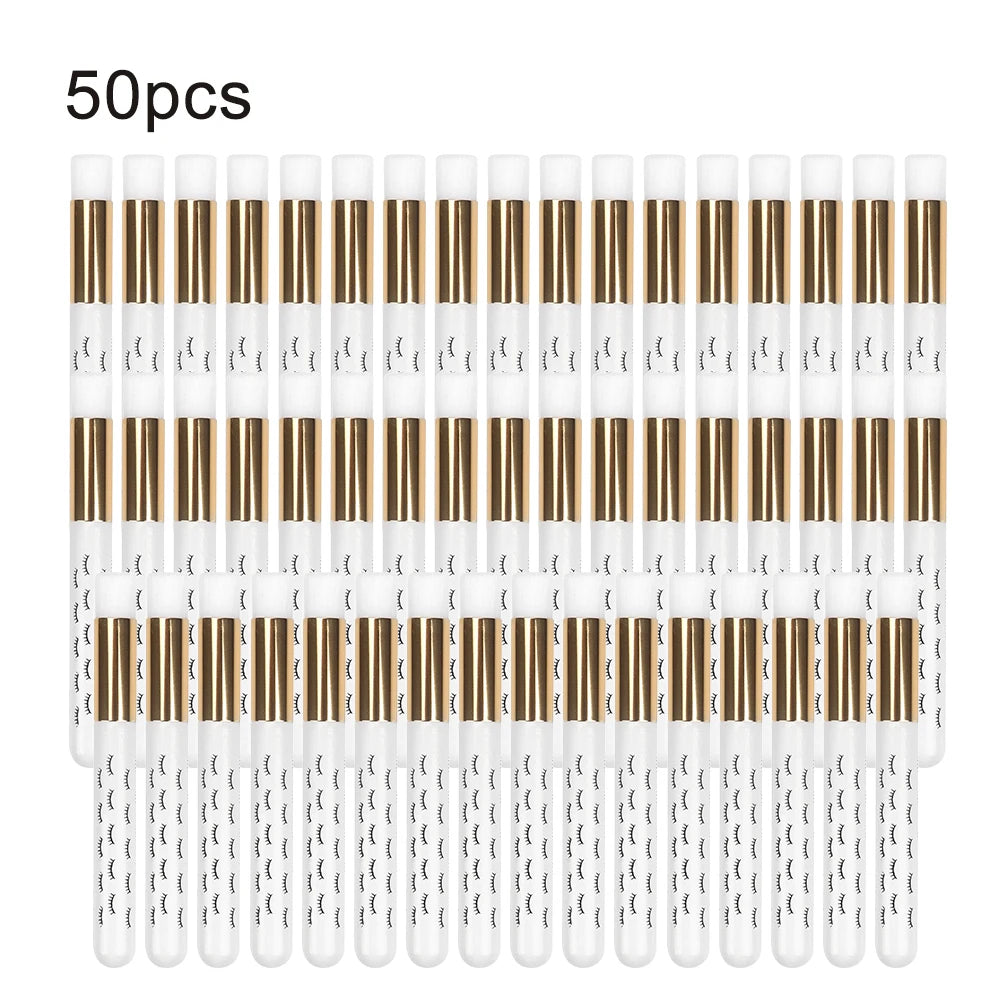 Eyelash Cleaning Brush &amp; Lash Shampoo Applicator – Pore Blackhead Remover Tool (5/20/50 Pack)