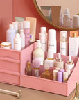 Bathroom Makeup & Nail Polish Storage Organizer – Large Capacity Cosmetic Box