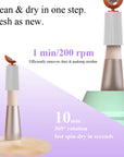 2-in-1 Electric Makeup Brush Cleaner & Lash Glue Shaker – USB Rapid Drying Washing Machine