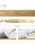 DIYDAY Anti-Slip Fiber Tip Eyelash Extension Tweezers – Precision Stainless Steel Tool