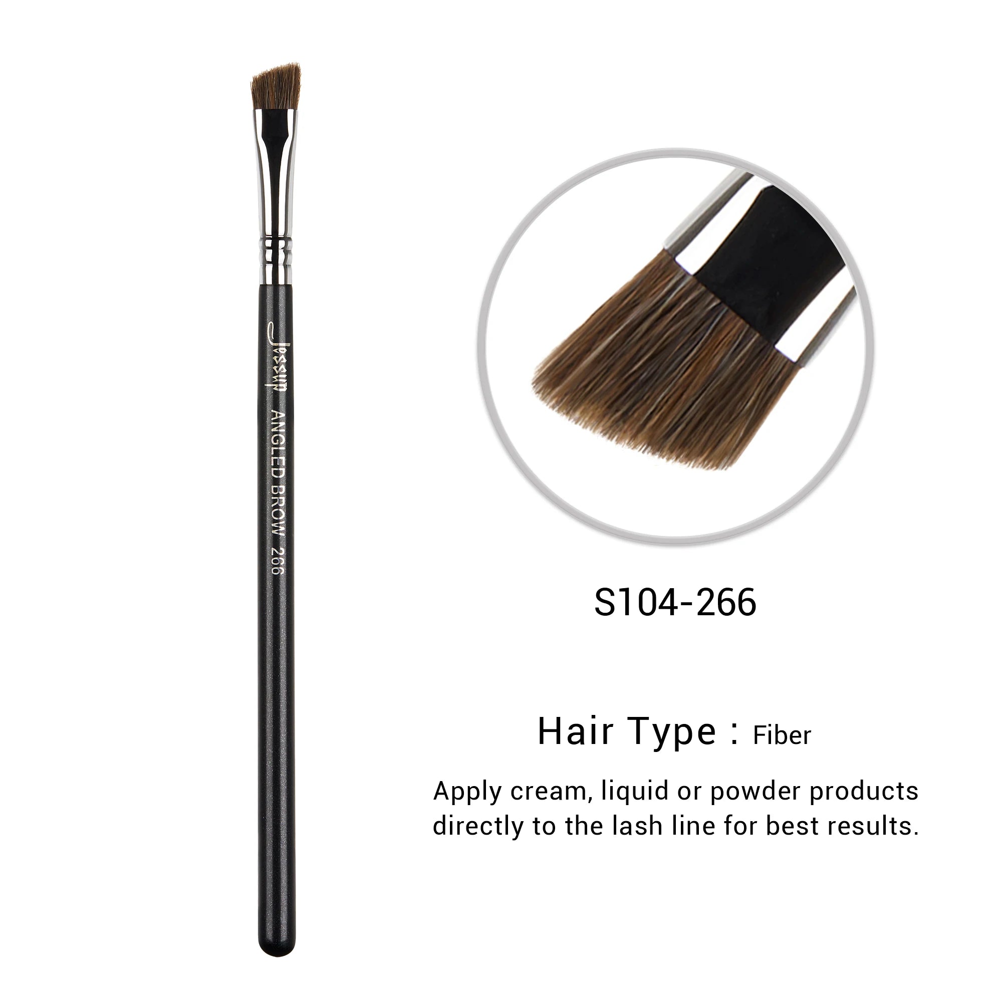 Jessup Ultra-Thin Eyebrow Brush – Precision Tapered Lash Line Makeup Brush (S142)