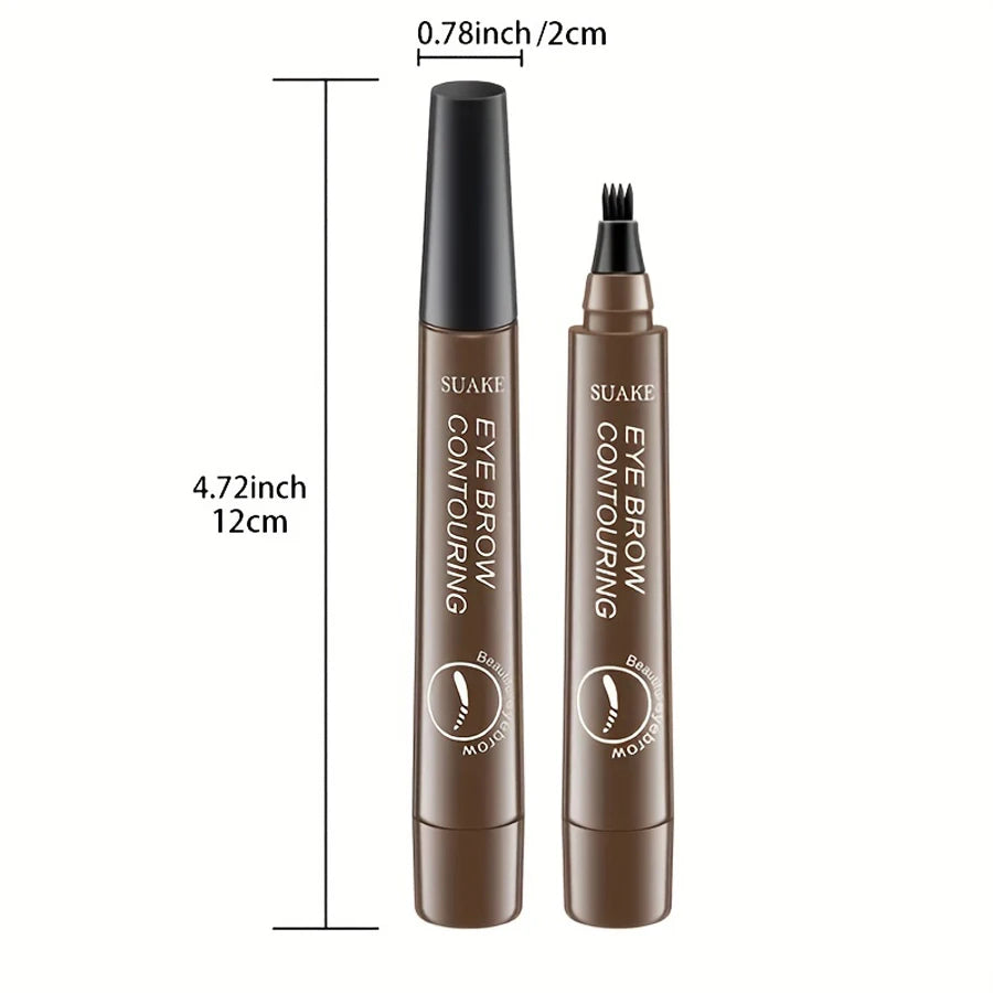Waterproof Microblading Eyebrow Pencil –  4-Split Head Brow Pen in 5 Colors