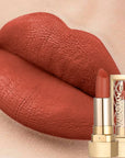 Luxurious Hollow Out Lipstick – Matte Pearlescent Glitter Velvet Waterproof Lip Gloss