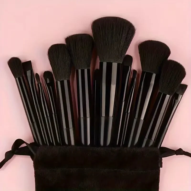 Professional Makeup Brush Set – Multi-Color Complete Cosmetic Brush Collection with Bag