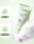 SADOER Salicylic Acid Facial Cleanser – Moisturizing Hydrating Foam Face Wash